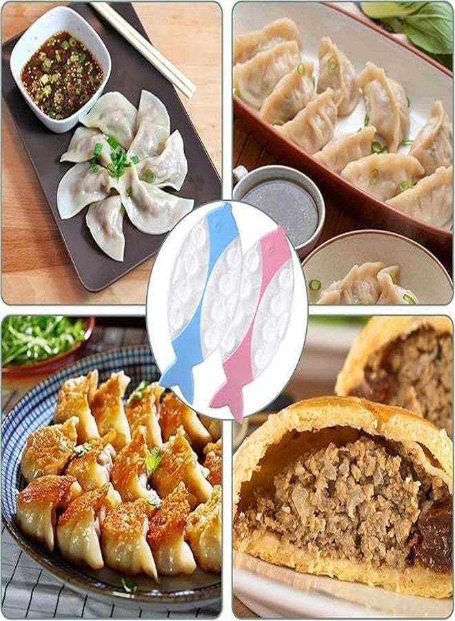 Vroxy Dumpling Making Tool 8-in-1, Fish Shape Dumpling Maker Mold for Homemade Dumplings Momo Maker Press Wrap 8 at a Time Dumpling Maker Mold(1Pcs) - Image 4