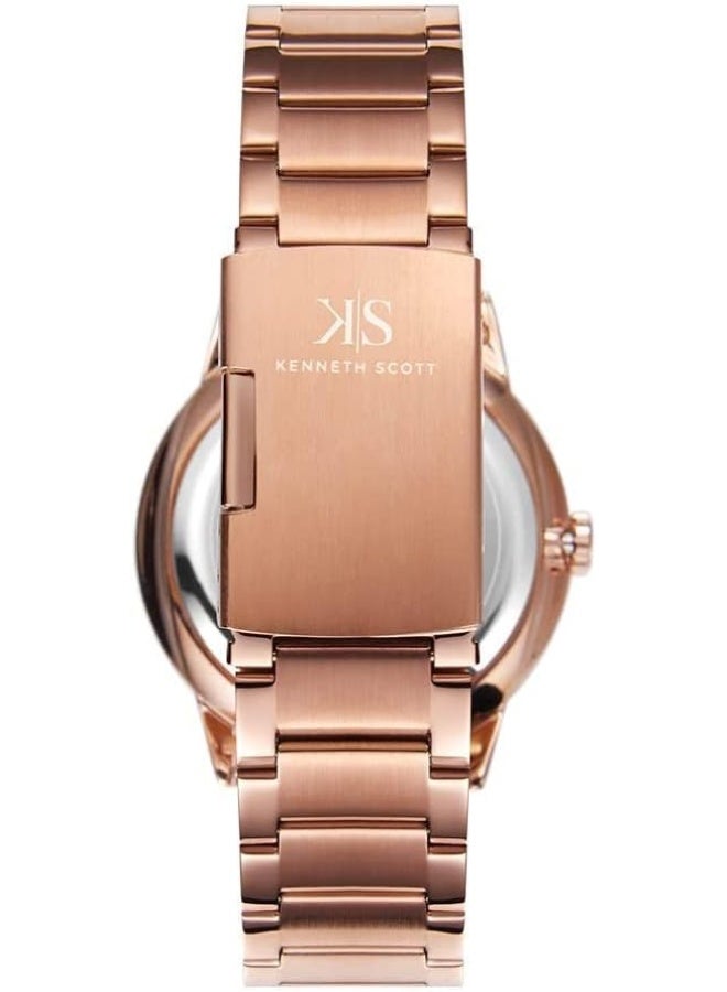 كينيث سكوت ساعة كينيث سكوت للرجال بقرص أسود تناظرية - Image 3