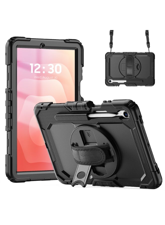 general Compatible with Samsung Galaxy Tab S11 11 Inch (Model SM-X730 X736B) 2025 Case with Screen Protector Heavy Duty Shockproof Case Hybrid Full-Body Protective Cover Kickstand+Handle+Strap - Image 5