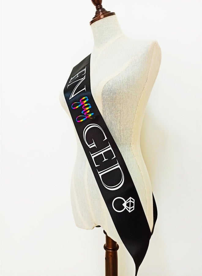 ماجنوسون جاردن وشاح خطوبة حديقة ماغنوسون، وشاح للعروس والعريس، لوازم حفلات توديع العزوبية، ديكور حفلات الخطوبة للمثليين، إكسسوارات موكب شهر فخر مجتمع الميم - Image 5