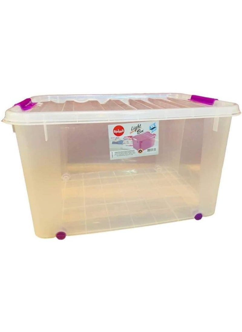 Generic Multi-purpose plastic storage box - for storage and organization during outings and school P (38 liters)  - Image 2