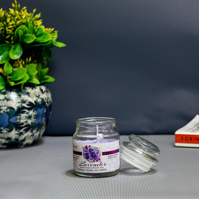 AABCO aaBCo Pure Paraffin Wax Yankee JarCandle with Natural Perfume and Cotton Wick Long BurningSmoke LessDriplessLong Lasting Perfume with 70 grm Wax 24030013  - Image 2