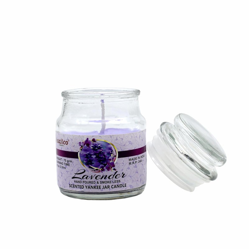 AABCO aaBCo Pure Paraffin Wax Yankee JarCandle with Natural Perfume and Cotton Wick Long BurningSmoke LessDriplessLong Lasting Perfume with 70 grm Wax 24030013  - Image 4