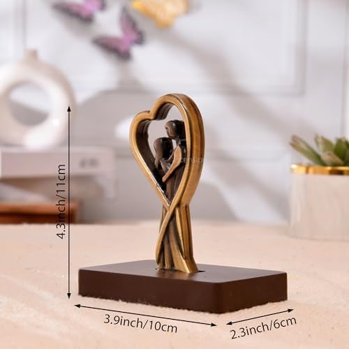 Ascension Romantic Love Couple Statue Showpiece for Valentine Day Standing Couple Sculpture for Home Decor, Couple Gifts, Table Top, Bed Room Decoration Gifts for Girlfriend, Boyfriend Valentine Gifts - Image 3