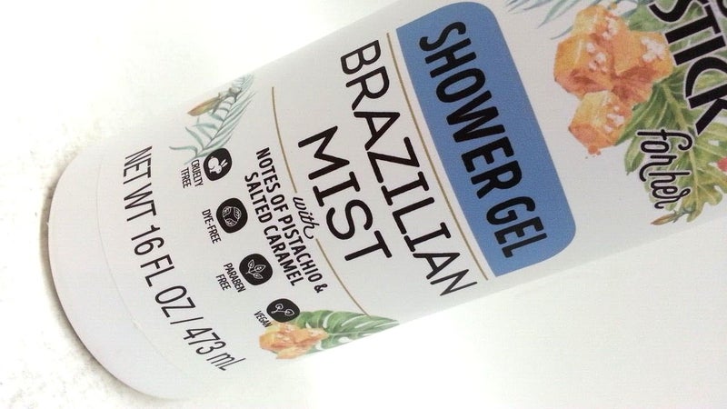 Power Stick Brazilian Mist Shower Gel Notes of Pistachio Salted Caramel 16 FL OZ - Image 2