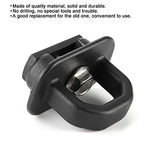 KIMISS 4pcs Truck Bed Tie Down Pickup Anchors Side Wall Loop Stake Hooks Aluminum Alloy Rope Fixed Buckle Universal for Pickup, Trucks, Car, Vehicles navara tie down cleats - Image 2