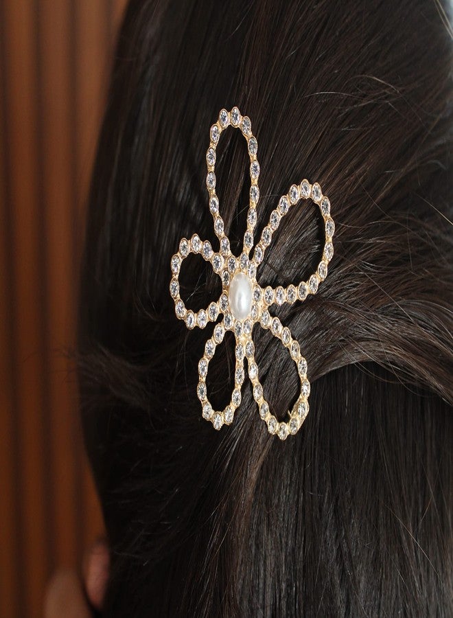 SNNP 5 Piece Korean Style Pearl Barrettes Women's Set Hairpin Korean Style Hair Clip Marble Alligator bobby pins Duckbilled Headdress Jewelry Hair Accessories set - Image 5