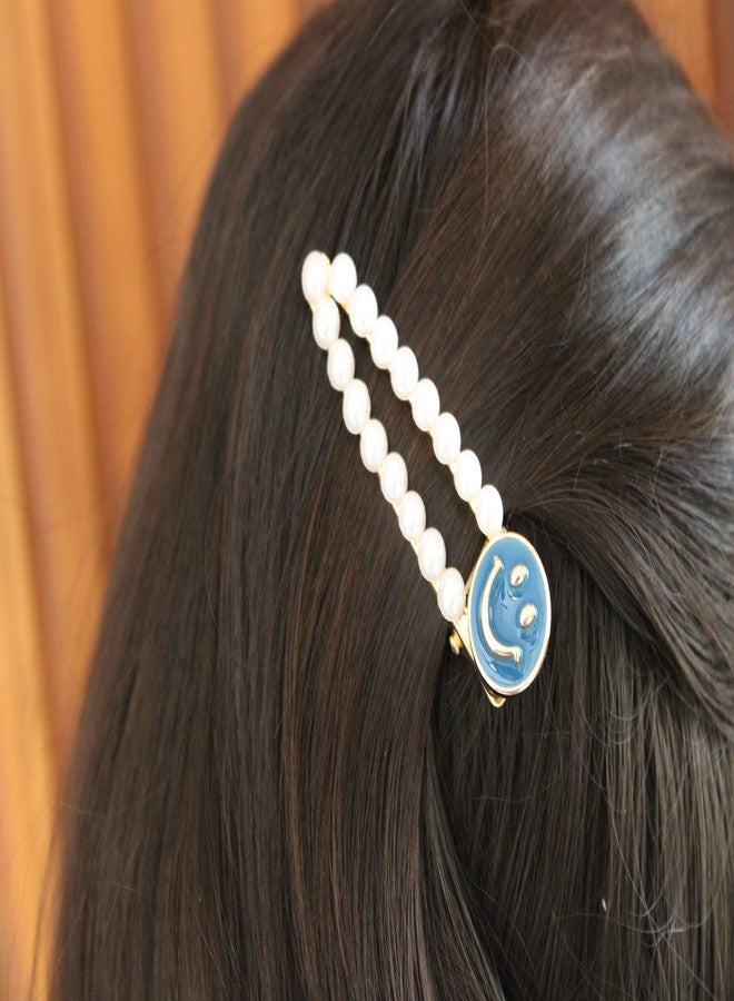 SNNP 5 Piece Korean Style Pearl Barrettes Women's Set Hairpin Korean Style Hair Clip Marble Alligator bobby pins Duckbilled Headdress Jewelry Hair Accessories set - Image 4