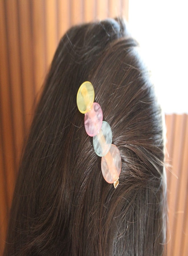 SNNP 5 Piece Korean Style Pearl Barrettes Women's Set Hairpin Korean Style Hair Clip Marble Alligator bobby pins Duckbilled Headdress Jewelry Hair Accessories set - Image 3