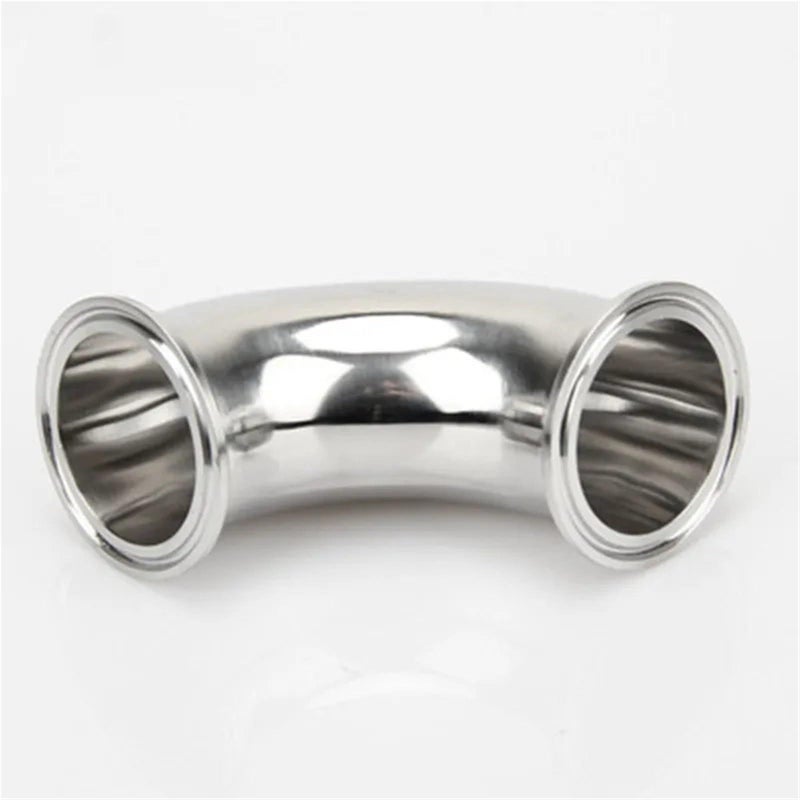 102mm Sanitary Tri Clamp Ferrule 90 Degree Elbow 304 Stainless Steel Pipe Fitting - Image 5