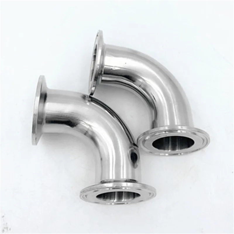 102mm Sanitary Tri Clamp Ferrule 90 Degree Elbow 304 Stainless Steel Pipe Fitting - Image 2