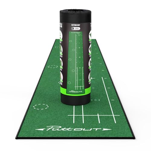PuttOut Large Golf Putting Mat, 367cm x 67cm - Image 1