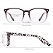 Yekepal Blue Light Blocking Glasses 2 Pack Blue Light Glasses Men Blue Light Glasses For Women Computer Reading Gaming TV Phones Eyeglasses Clear Lens Bluelight Glasses PurpleLeopard - Image 4