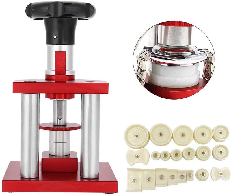 كلاراكو طقم ضغط الساعات، أداة إصلاح الساعات مع 20 قطعة من قوالب التركيب المناسبة لأنواع مختلفة من الساعات، أداة سهلة الاستخدام تساعد في إصلاح وضبط الساعات - Image 3