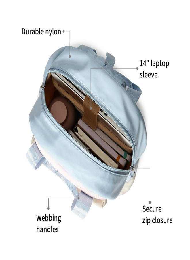 Fastrack Lightweight Laptop Backpack for Men & Women | Nylon Backpack with 14-Inch Padded Laptop Compartment, Front Zip Pocket & Utility Sections | Stylish Everyday Bag for Work, College & Travel - Image 3