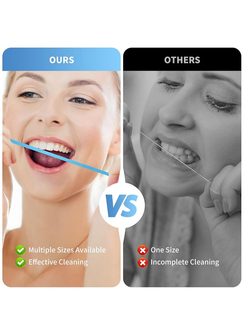 HaLunhi 4mm x 6m Dental Polishing Strips Teeth Abrasive & Finishing Strips ，Fine Inter-dental Oral Care Cleaning Tool，Sanding Grinding Whitening Teeth（Blue，Fine）  - Image 4