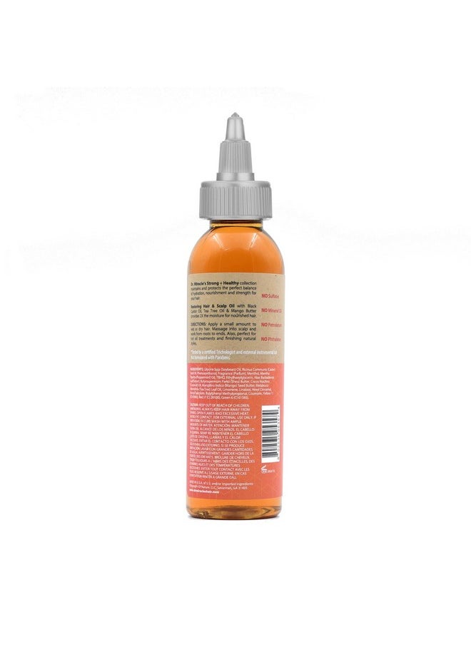 Dr. Miracle's Dr. Miracle's Strong & Healthy Restoring Oil with Black Castor Oil, Tea Tree Oil, and Mango Butter for 2x Moisture - 4oz  - Image 2