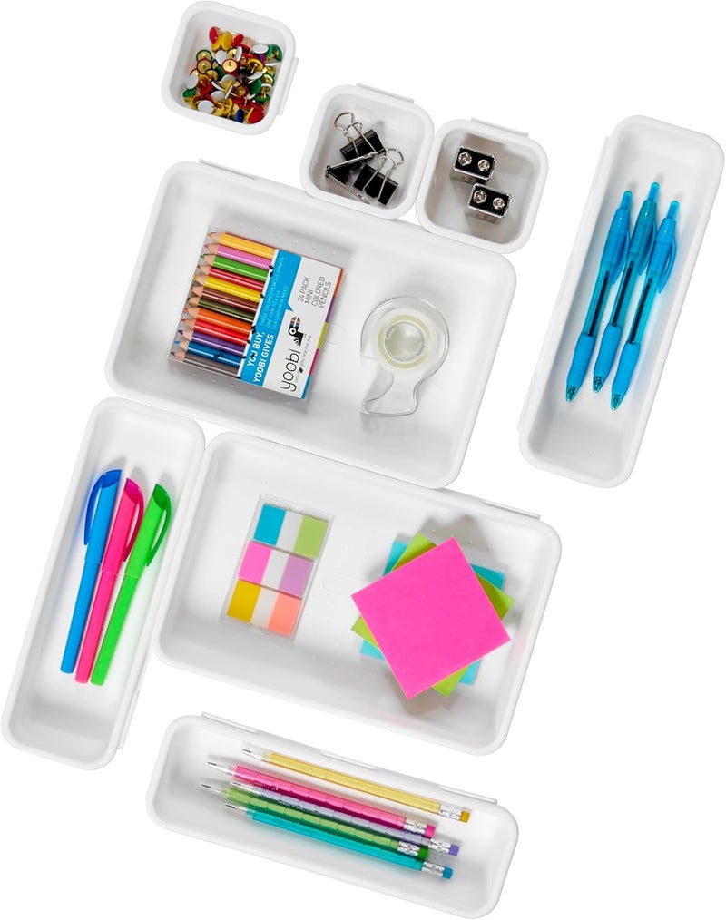 Madesmart Value 8-Piece Interlocking Bin Pack | Durable | Easy to Clean | BPA-Free 8-Piece Bin - Image 1