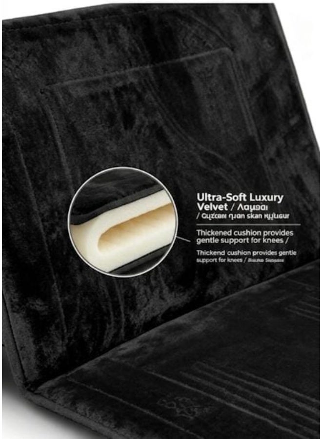 Foldable Padded Prayer Mat with Ultra-Soft Velvet Cushion - Image 1