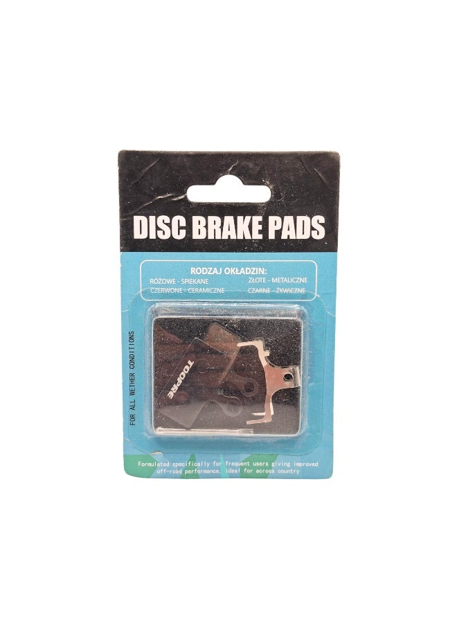 TOOPRE TP-01d Disc Brake Pads for E-Bike, Electric Scooter & MTB – Resin Metallic Compound, Quiet Low Noise, Durable All-Weather Performance with Spring & Pin (Black, 2PCS) - Image 3