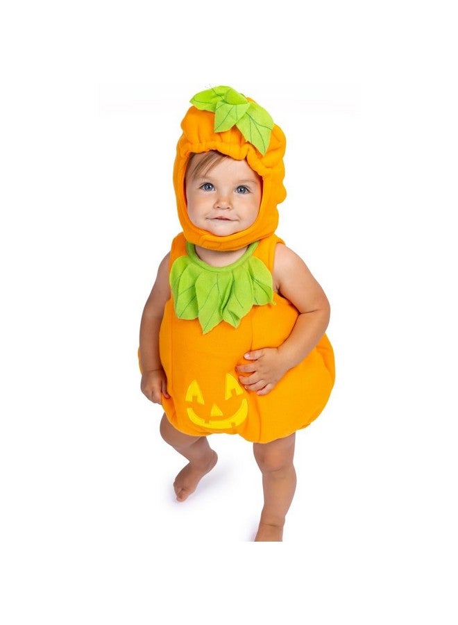 Dress Up America Dress Up America Baby Pumpkin Costume - Adorable Halloween Jack-O-Lantern Costume For Toddlers  - Image 1