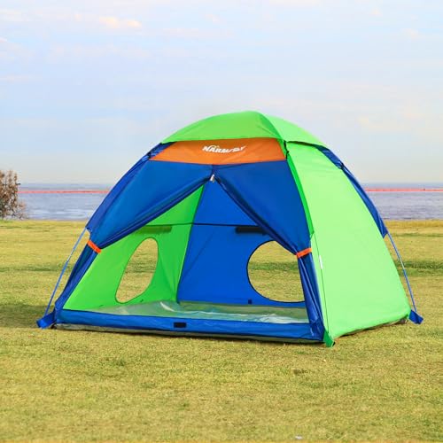 NARMAY® Play Tent Summer Camping Dome Tent for Kids Indoor/Outdoor Fun - 60 x 60 x 44 inch - Image 3