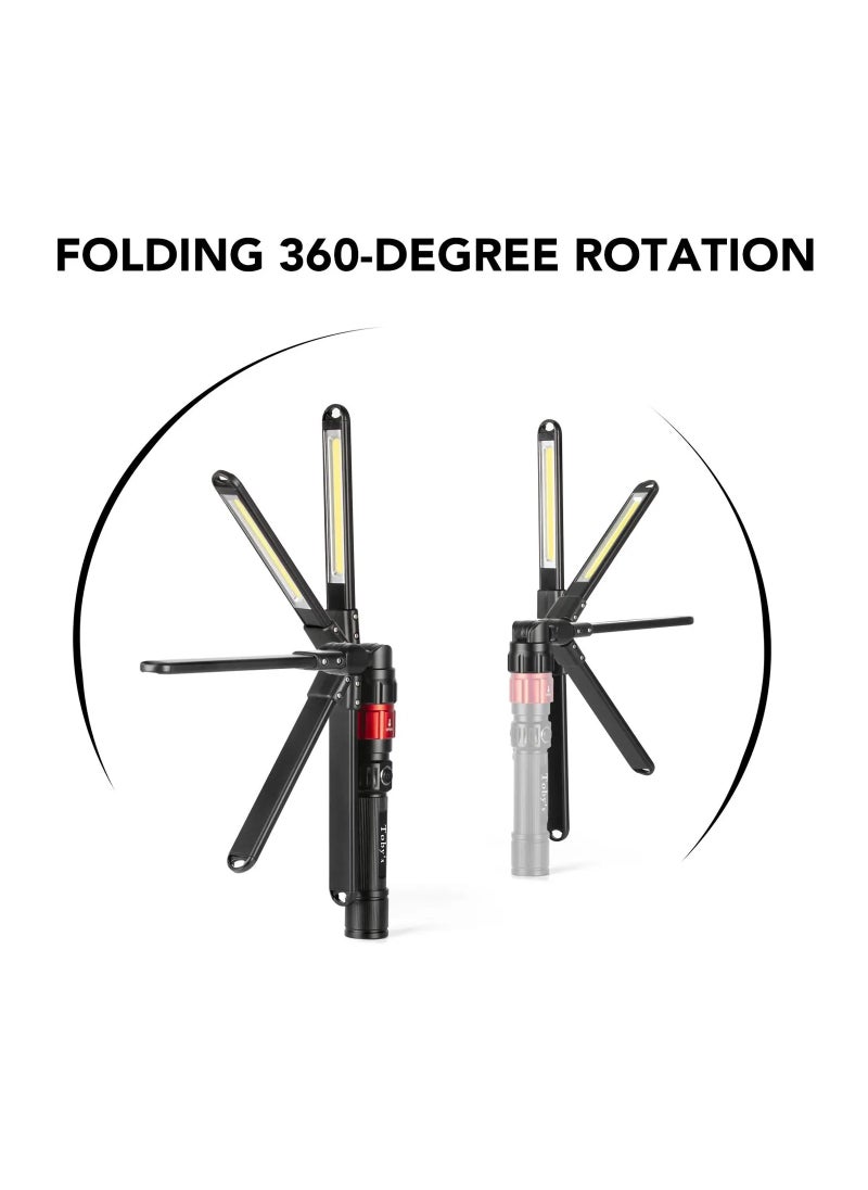 Toby's - Toby's CPL-T09 3in1 Quick Connect Rechargeable Led Work Light Kit with Magnetic Base, LED Flashlight with Flexible Light and Slim Bar Light,4000 mAH Battery - Image 1