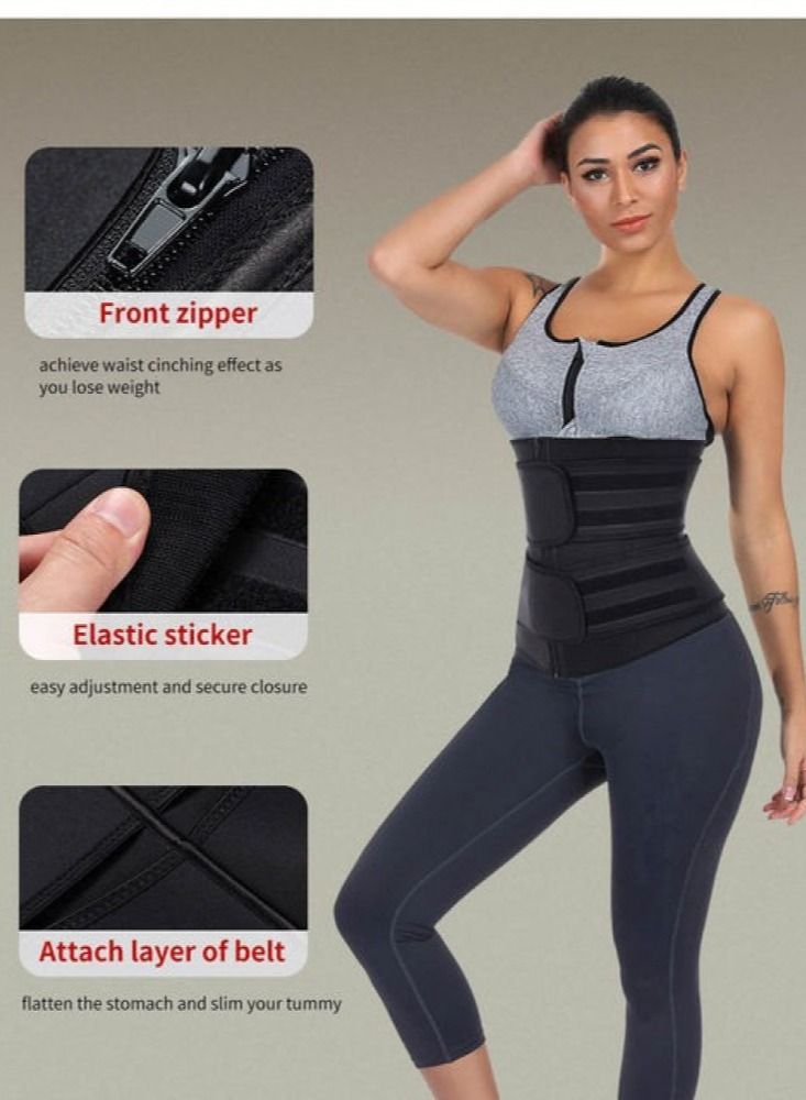 Thermal Belly Neoprene Body and Weight Corset with Thermal Corset for Body Shaping and High Temperature Maintaining Exercise and Motion Hence Increase Burning Rate. - Image 5