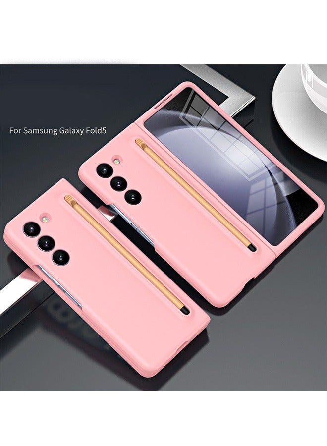 WAIKIL Official With The Same Galaxy Z Fold5 Ultra-Thin Case And S Pen, Matte Folding Case Samsung Galaxy Z Fold5 (2023) Light Pink - Image 1