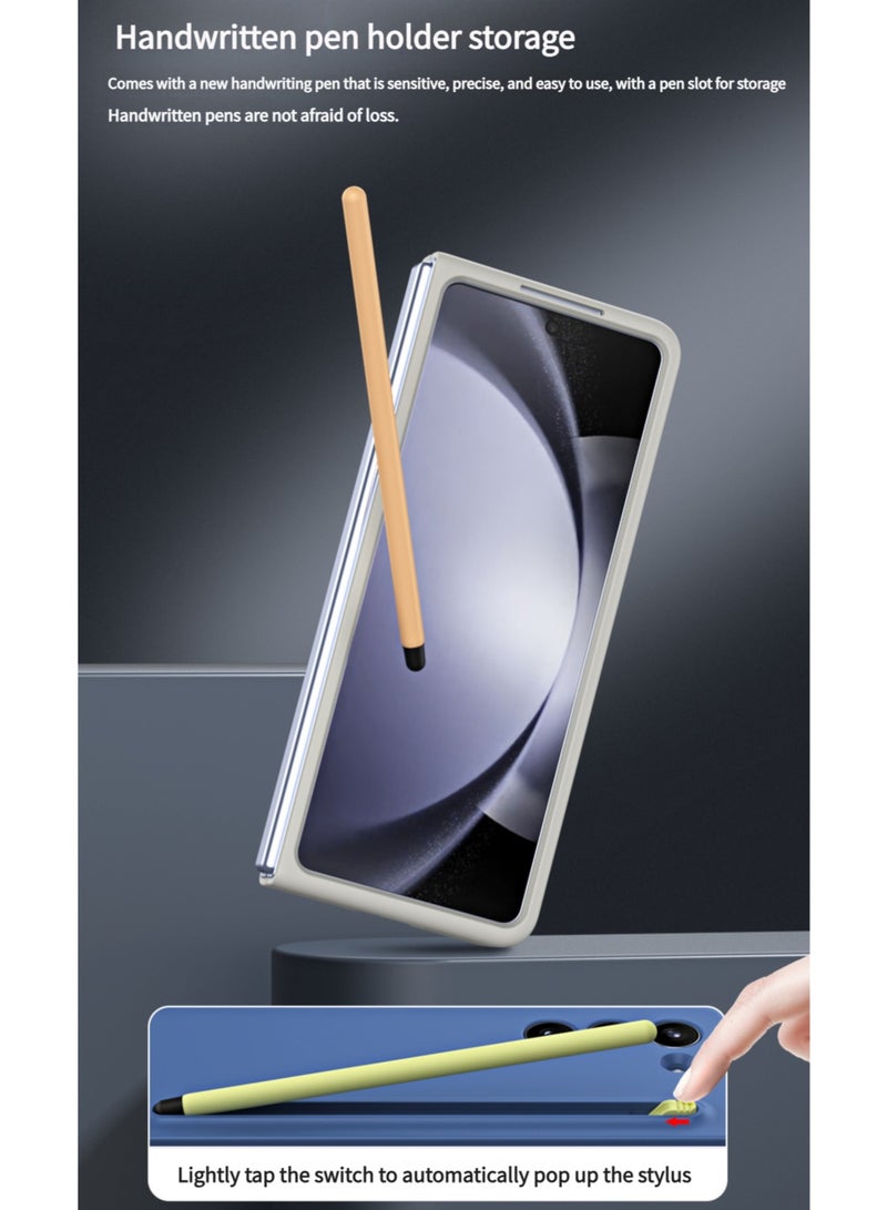 WAIKIL Official With The Same Galaxy Z Fold5 Ultra-Thin Case And S Pen, Matte Folding Case Samsung Galaxy Z Fold5 (2023) Light Pink - Image 5