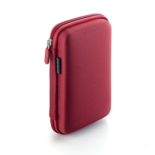 Drive Logic DL-64-RED Portable EVA Hard Drive Carrying Case Pouch, Red - Image 1