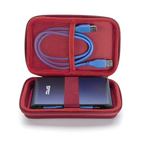 Drive Logic DL-64-RED Portable EVA Hard Drive Carrying Case Pouch, Red - Image 5