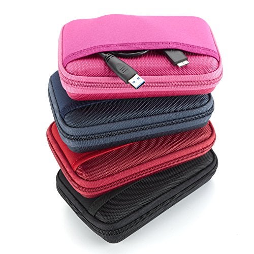 Drive Logic DL-64-RED Portable EVA Hard Drive Carrying Case Pouch, Red - Image 3