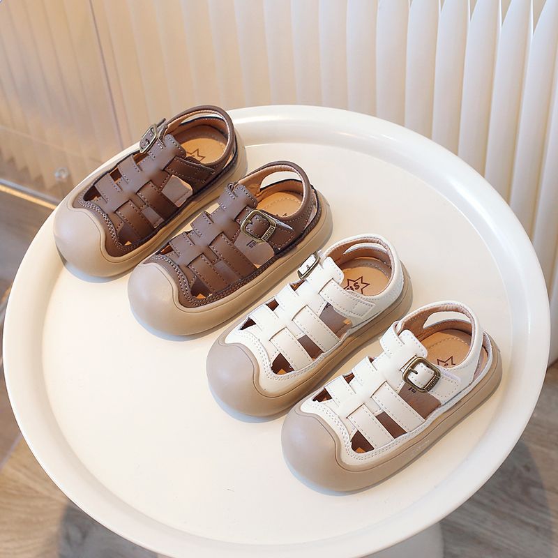 Boys Sandals Baotou Soft Bottom Korean Style 2024 Girls Soft Bottom Baby Non-Slip Children'S Sandals - Image 3