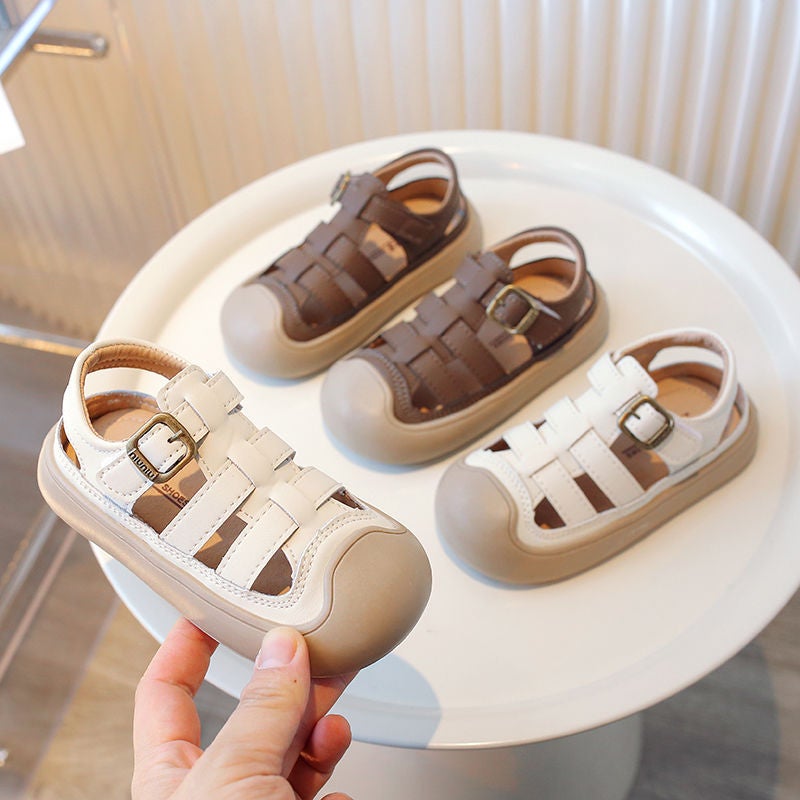 Boys Sandals Baotou Soft Bottom Korean Style 2024 Girls Soft Bottom Baby Non-Slip Children'S Sandals - Image 4