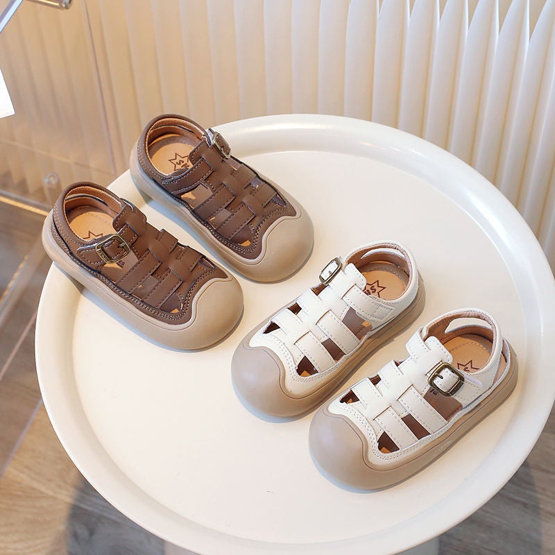 Boys Sandals Baotou Soft Bottom Korean Style 2024 Girls Soft Bottom Baby Non-Slip Children'S Sandals - Image 2
