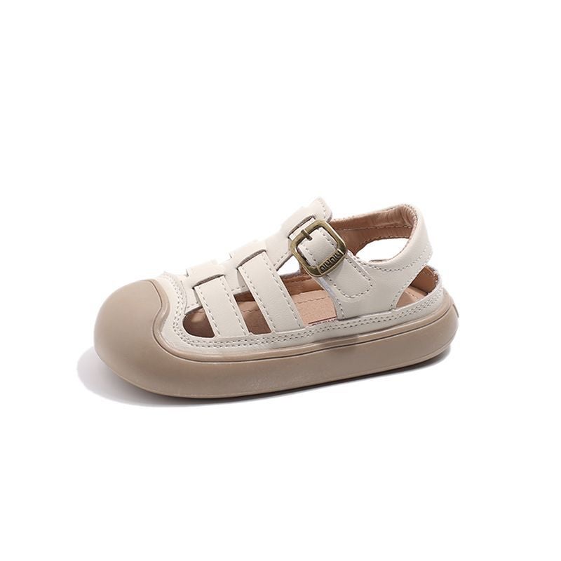 Boys Sandals Baotou Soft Bottom Korean Style 2024 Girls Soft Bottom Baby Non-Slip Children'S Sandals - Image 1