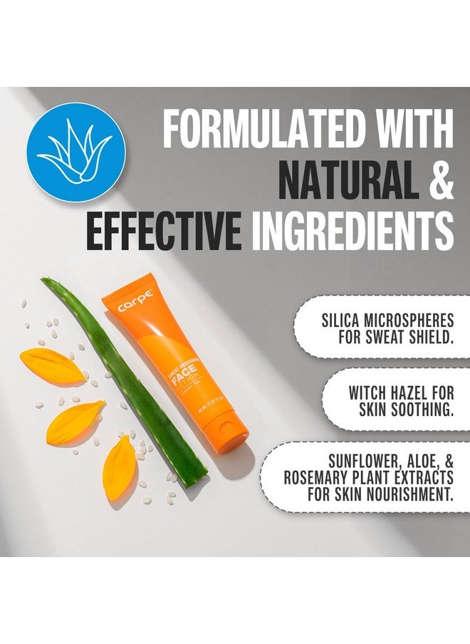 Carpe - Carpe No-Sweat Face - (Pack of 2) Helps Keep Your Face, Forehead, and Scalp Dry - Sweat Absorbing Gelled Lotion - Plus Oily Face Control - With Silica Microspheres and Jojoba Esters - Image 1