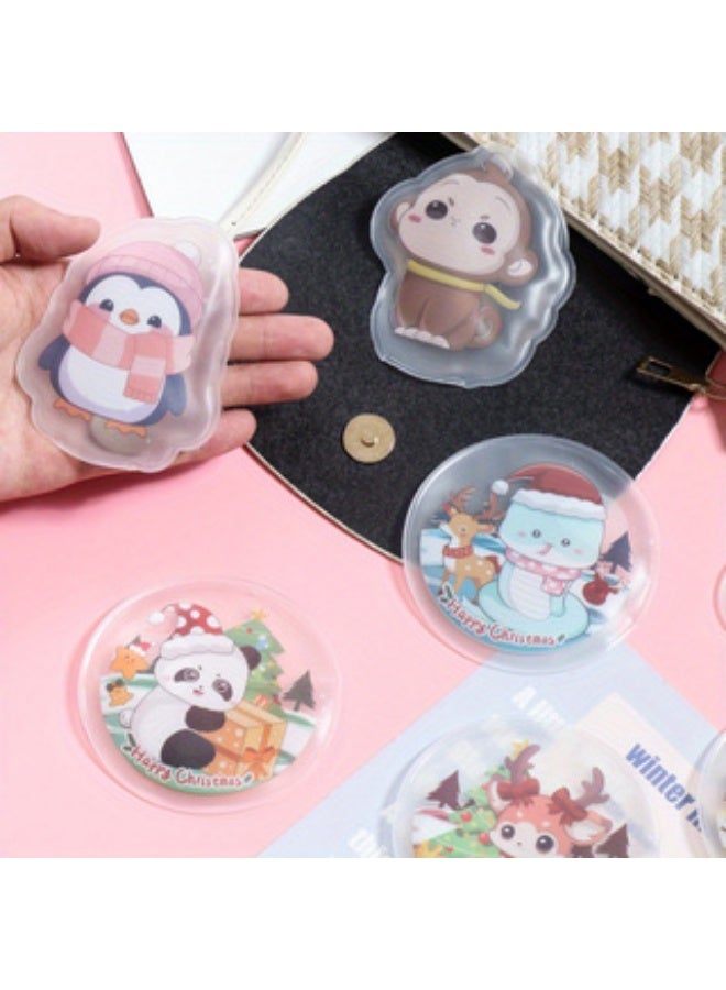 Generic 5/10 sets of mixed pattern hair cartoon breaking and hot hand warmers, carrying cute round autumn and winter breaking and hot hand warmers - Image 1
