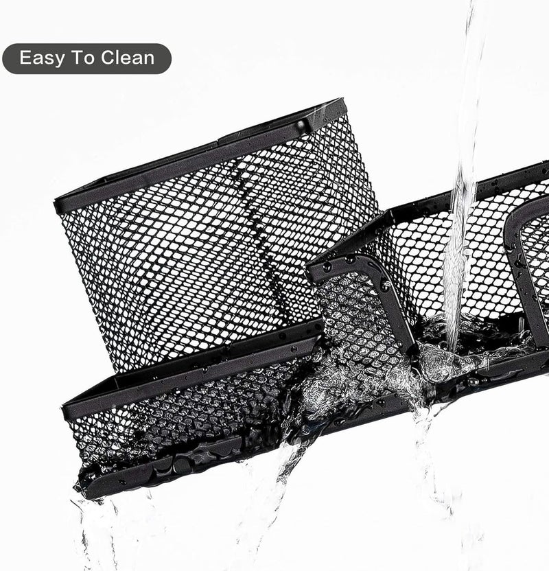X spring Mesh Desk Organizer Set, 6 Piece Desk Organizer Set, Metal Office Supplies Organizer, Desk Accessories Set For Pens, Paper Clips, Sticky Notes, Small Object Storage - Image 3