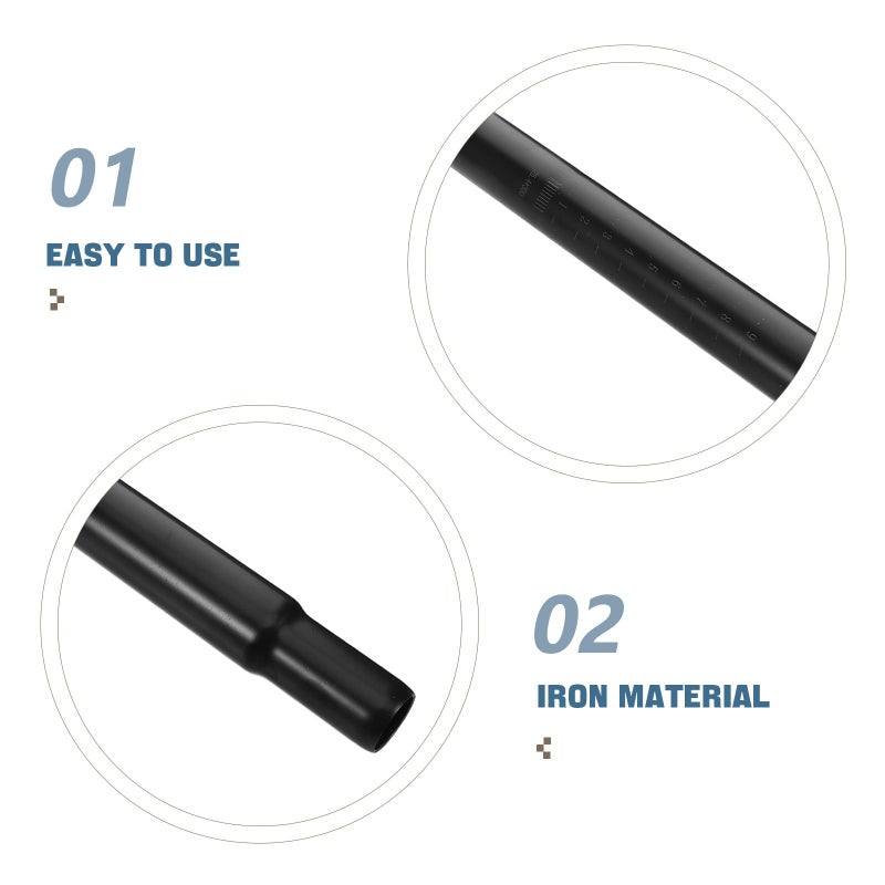 2pcs 25.4x300mm Iron Bicycle Seat Post Tubes Sturdy Replacement for Mountain Bike Cycling Parts - Image 4