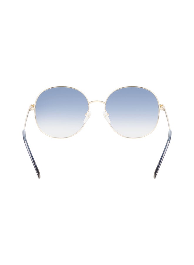 Longchamp نظارة شمسية دائرية للحماية من الأشعة فوق البنفسجية للنساء - LO161S-705-5919 - مقاس العدسة: 59 ملم - Image 4