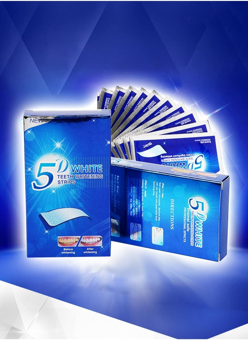 Crest - White Teeth 5 D Whitening Strips-10-Pieces - Image 1