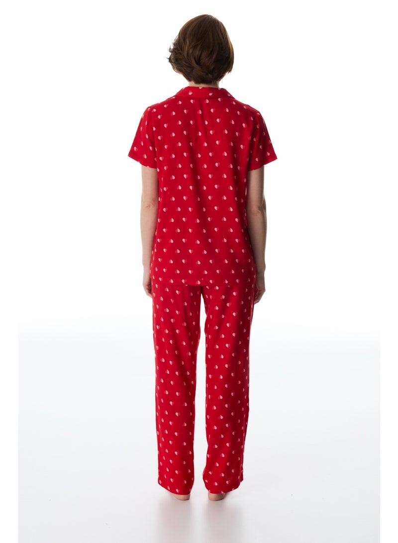 Penti Tiny Hearts Shirt & Pants Pajama Set - Image 3