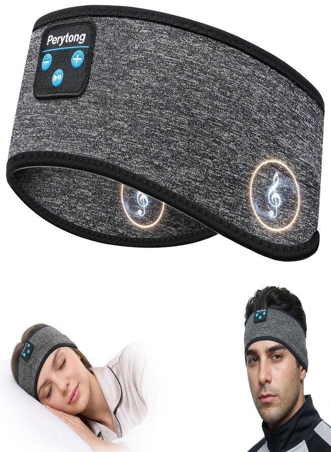 Perytong Sleeping Headphones Bluetooth 5.4 Headband, Wireless Sleep Headphones for Side Sleepers, Sweat Resistant Sports Earphones with Ultra-Thin Stereo Speakers for Workout Yoga Running - Image 1