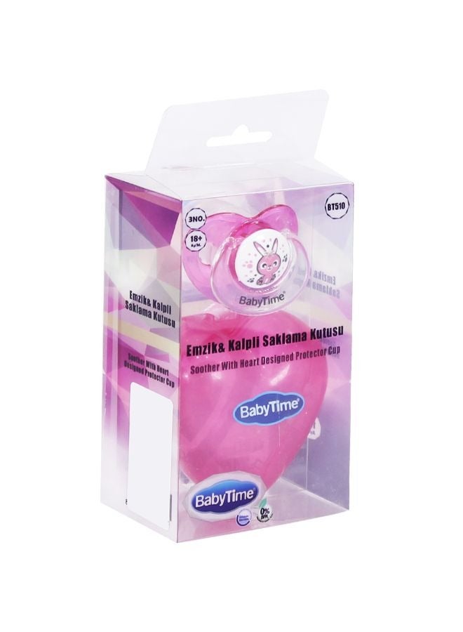Baby Time Baby Heart-Shaped Pacifier Storage Box No:3 +18m