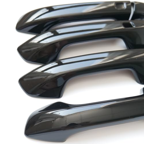 CYAuto Carbon Fiber Chrome Exterior Door Handle Cover Trims for KIA Seltos Forte Cerato K3 2019 2020 2021 2022 2023 2024 (Carbon Fiber Style) - Image 2