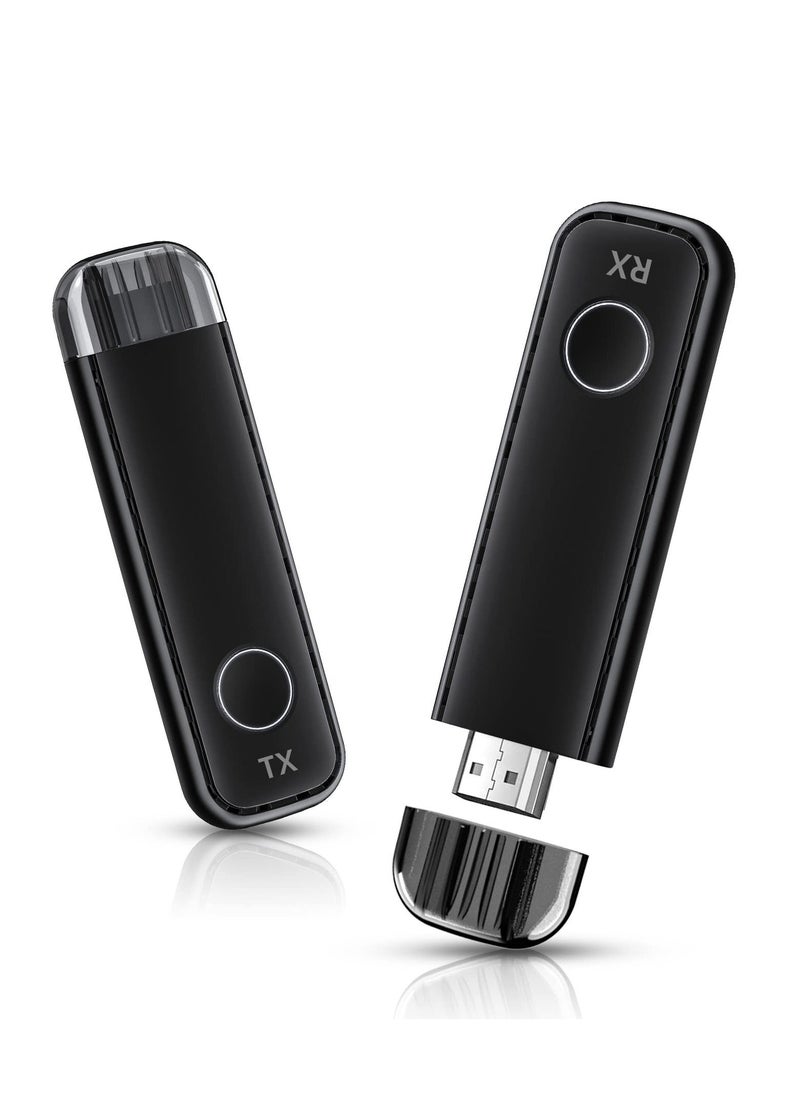 Generic - Wireless HDMI Transmitter and Receiver, HD Portable Wireless Presentation Facility HDMI Adapter, Plug & Play, Support 2.4/5GHz for Streaming Video Audio from Laptop, PC to Projector, Black - Image 1