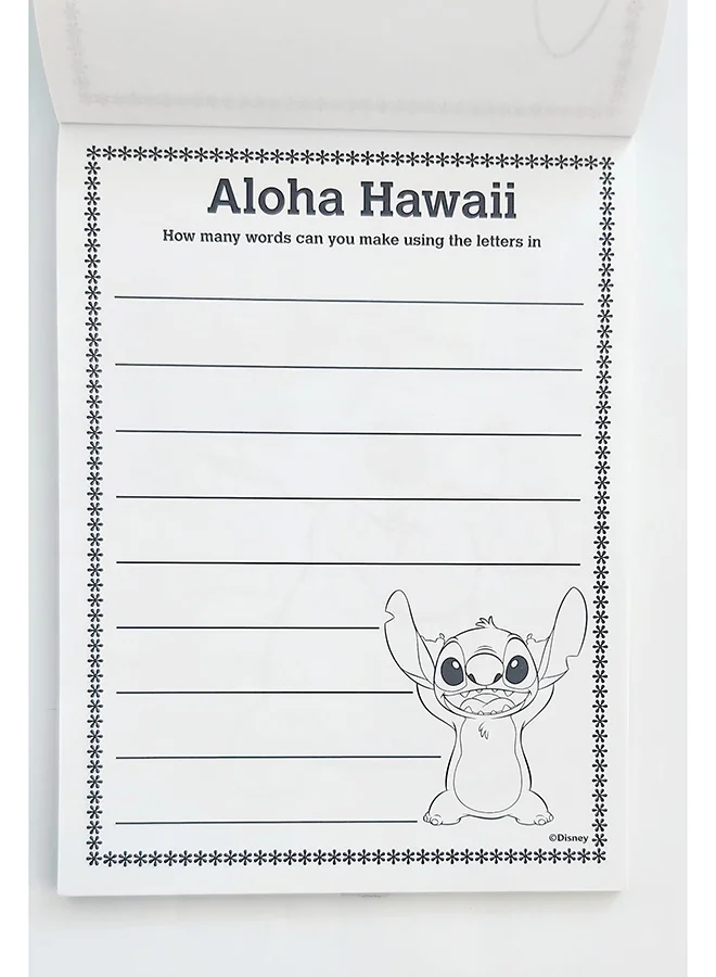 Disney Stitch Activity Fun Pad with Stackable Crayon