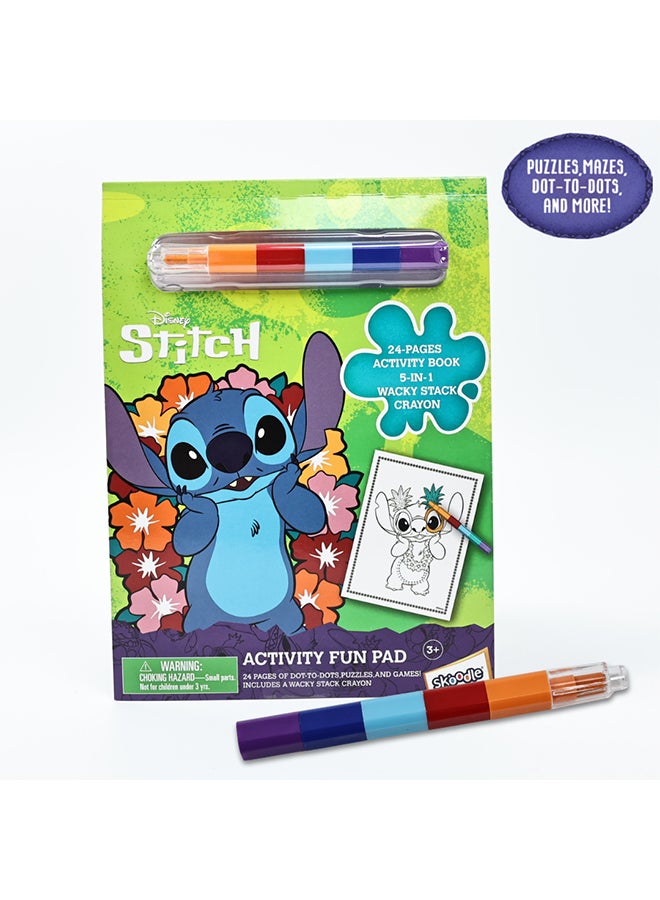 ديزني دفتر أنشطة ممتع مع أقلام تلوين قابلة للتكديس - Image 2